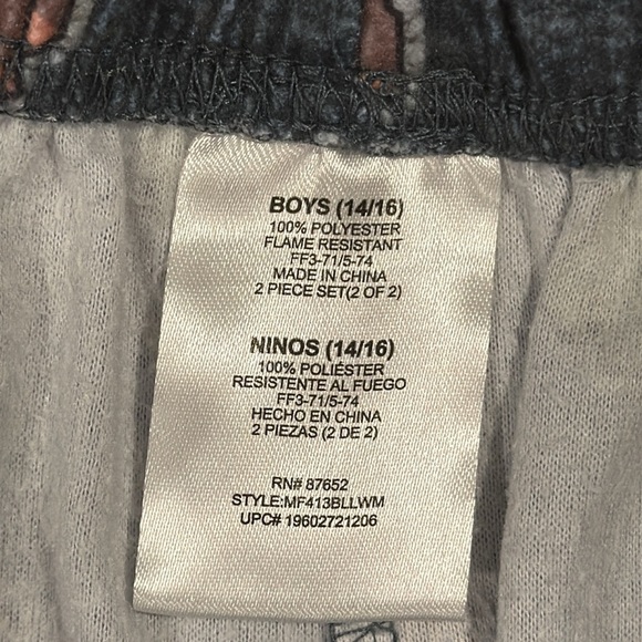 MINECRAFT Boys 2-Piece Fleece Pajama Set (Size: 14/16) - Picture 11 of 12